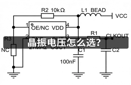 有源晶振供电电压说明|3.3V/2.5V/1.8V有源晶振选型基础